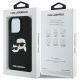 8. Karl Lagerfeld Silikonhülle Heads Print MagSafe für iPhone 16 Pro Max - Schwarz