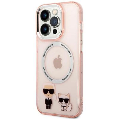 2. Karl Lagerfeld KLHMP14XHKCP iPhone 14 Pro Max 6.7" Hardcase pink / pink Karl & Choupette Aluminium Magsafe