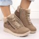7. Beige Damen-Lederboots, wasserdicht – Rieker L7701-24