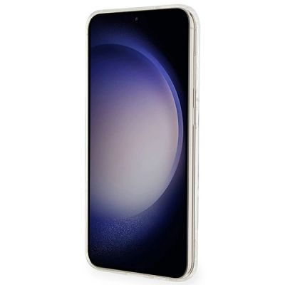 5. Karl Lagerfeld IML Ikonik MagSafe Hülle für Samsung Galaxy S24+ – transparent