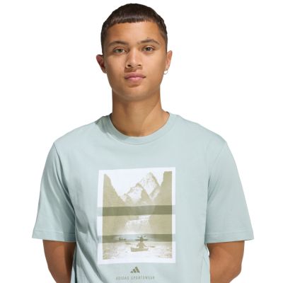 4. adidas Herren Outdoor Kajak Grafik-T-Shirt mint KG5409