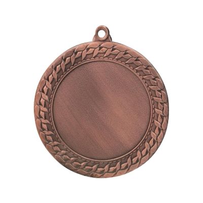 6. Bronzemedaille insgesamt mit Platz für ein 50-mm-Emblem – Stahlmedaille