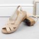 20. Rieker W RKR682 bequeme Ledersandalen beige