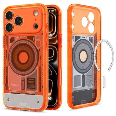 2. Spigen Ultra Hybrid MagSafe Hülle für iPhone 18 Pro / 17 Pro – Orange