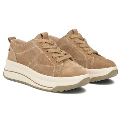 4. Beige Leder-Plateau-Sneaker Filippo DP7959