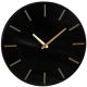 2. Schwarze Aluminium-Wanduhr, Durchmesser 35,5 cm, Glimmer