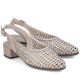 5. Damen-Sandalen in Metallic-Beige, Modell Rieker 47078-90