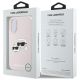 8. Karl Lagerfeld Silikon Nauble Heads Print MagSafe Case für iPhone 16 - Pink