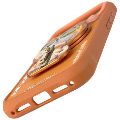 2. Nimmy Cool&Cute 2.0 Katzenhülle für iPhone 17 Pro mit magnetischer Aufhängung – Orange