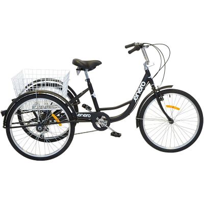 13. Dreirad, 24 Zoll, schwarz, Shimano 6-Gang