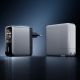4. Cuktech AD1204U 120W Wandladegerät mit Display und USB-C-Kabel – Silber