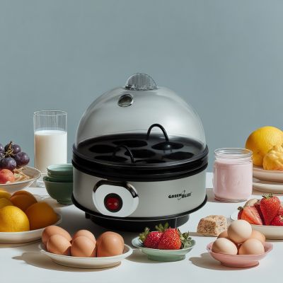 10. GREENBLUE AUTOMATISCHER EIERKOCHER, 400 W, BIS ZU 7 EIER, MESSBECHER, 220–240 V~, 50 Hz GB572