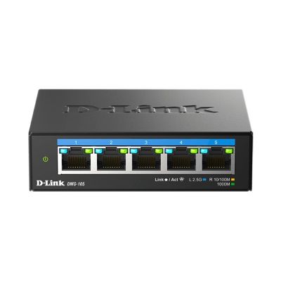5. D-Link 5-Port Multi-Gigabit 2.5G Desktop-Switch - Unmanaged - L2 - 2.5G Ethernet (100/1000/2500)