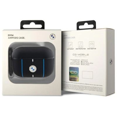 3. BMW Color Lines Schutzhülle für AirPods Pro 2 – Schwarz