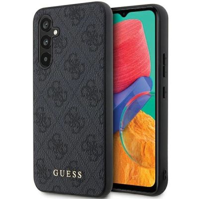 Guess GUHCS23FEG4GFGR S23 FE S711 grau/graues Hardcase 4G Metal Gold Logo