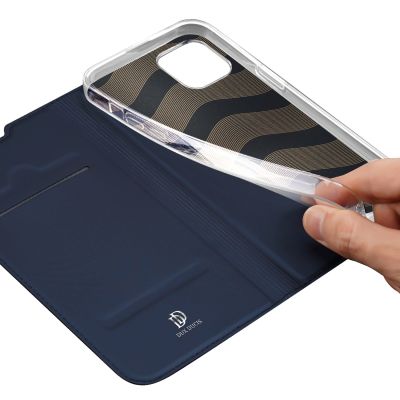 7. Dux Ducis Skin Pro Holster Flip Cover für iPhone 14 Plus blau