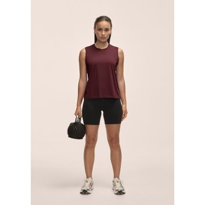 4. CASALL Damen-Tanktop mit Grafikmuster, Burgunderrot