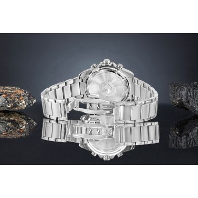 6. Giewont Chronograph Saphir Silber Herrenuhr GW3970-B2