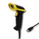 QOLTEC Lasercodeleser 1D | 2D | USB | Schwarz