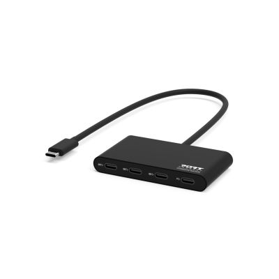 6. Port Designs 900147 USB-Typ-C Hubs und Konzentratoren 5000 Mbit/s Schwarz