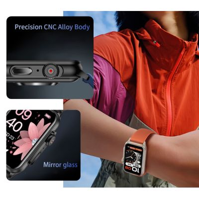 8. Damen-Smartwatch RUBICON RNCF06 Schwarz SMARUB222