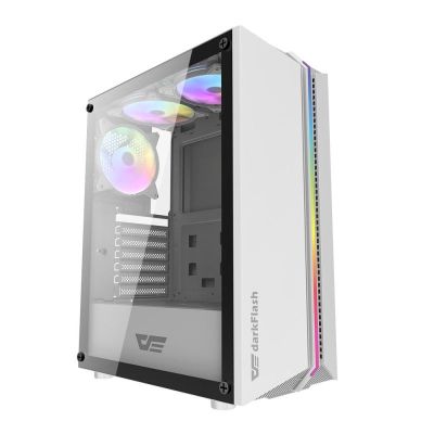 2. darkFlash DK151 Midi-Tower Computer-Sicherheits- und Halterungsbox Weiß