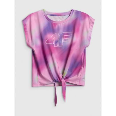 8. Schnelltrocknendes Sport-Crop-Top für Mädchen 4F 4FJRSS26TFTSF2387-90A