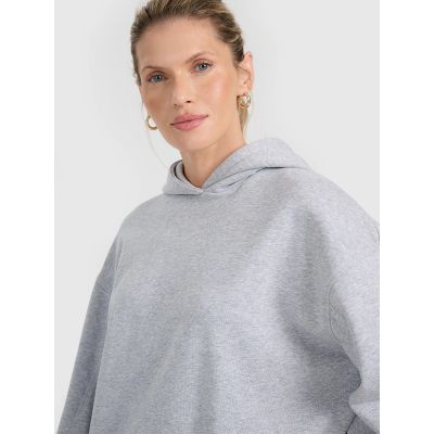4. Damen-Sweatshirt mit Kapuze, offen, 4F 4FRAW25TSWSF2462-26M
