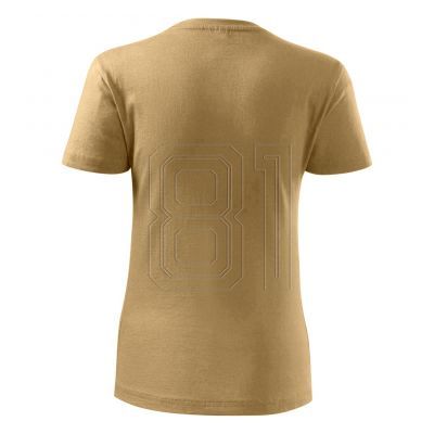 3. Klassisches neues T-Shirt für Damen (Sand)