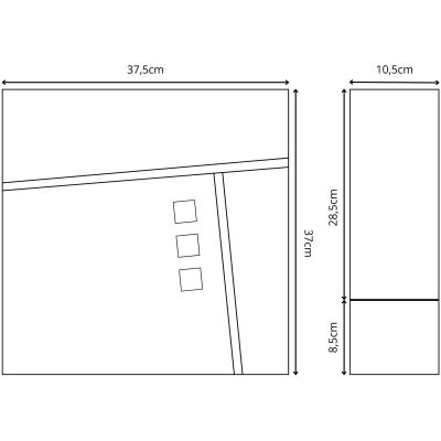 14. Briefkasten 37 x 37 x 10,5 cm 1067544 SASKA GARDEN