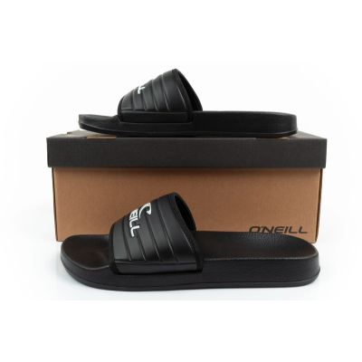 10. O'Neill Herren-Sportpantoffeln Kelso Slider, bequeme Hausschuhe, schwarz