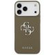 3. Guess Grained Big 4G Classic Logo Hülle für iPhone 17 Pro Max - Braun
