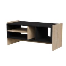 PORTO Couchtisch 100x50x46 Eiche/Schwarz