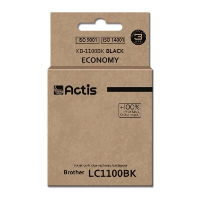 Actis KB-1100Bk Tinte (ersetzt Brother LC1100BK/980BK; Standard; 28 ml; schwarz)