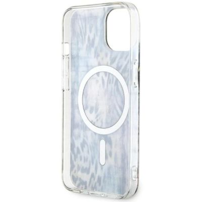 7. Guess Leopard MagSafe-Hülle für iPhone 14 – blau