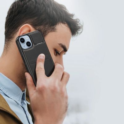 7. 3in1 Wallet Case mit Ständer für iPhone 15 Plus MagSafe RFID Blocker Dux Ducis Rafi Mag – Schwarz