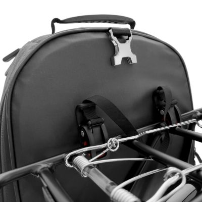 18. Wozinsky Fahrrad-Gepäckträgertasche, Fahrradrucksack mit Rahmen, 2-in-1, 40l, schwarz (WBB33BK)