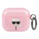 Karl Lagerfeld Glitzer Karl's Head Case für AirPods 3 – Pink