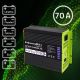 2. Qoltec Monolith 51917 Intelligentes Profi-Ladegerät für LiFePO4-, AGM-, GEL- und SLA-Batterien | 70 A | 12 V | Schnellladung