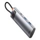 4. Baseus Metal Gleam Series multifunktionaler USB HUB 7in1 Typ C HDMI TF PD Kartenleser grau (WKWG020113)