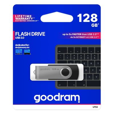 5. GoodRam UTS3-1280K0R11 USB-Stick (128 GB; USB 3.0; schwarz)