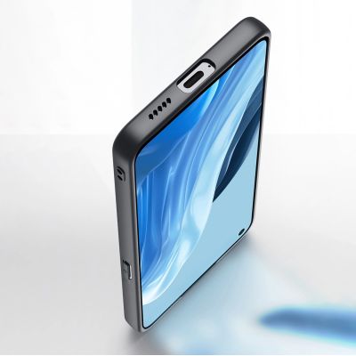 10. Dux Ducis Fino Hülle mit Nylonmaterial bezogen Oppo Reno7 Pro 5G schwarz
