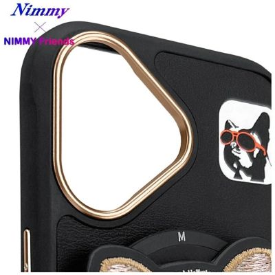 10. Nimmy Glasses Cool nag MagSafe Hülle für iPhone 16 - Schwarz