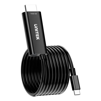 5. UNITEK USB-C - HDMI-Kabel 4K60Hz mit PD-Anschluss 100W Stecker/Stecker