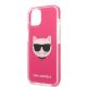 6. Karl Lagerfeld Choupette Head Hülle für iPhone 13 mini – Fuchsia