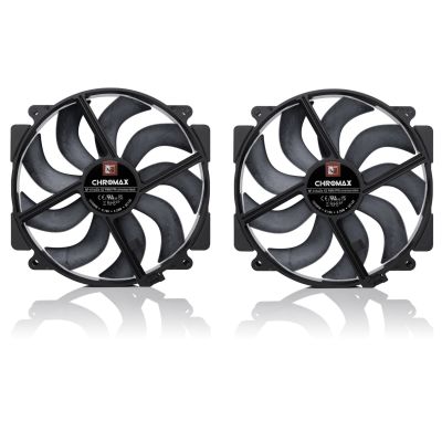 2. NOCTUA 140-mm-Lüfter NF-A14x25r G2 PWM Sx2 PP Chromax Schwarz