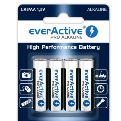 LR6 everActive AA-Batterien, Blisterpackung mit 4 Stück