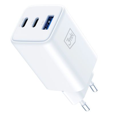 5. USB-C/USB-A 3mk Hyper GaN PD Ladegerät 65W™ – Weiß