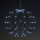 13. Solar-Hängelampe, Kugel, 30 cm, 120 LEDs, Kaltweiß