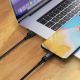 5. Acefast C7-04 USB-A USB-C 60 W 1,2 m Kabel mit Display – Schwarz